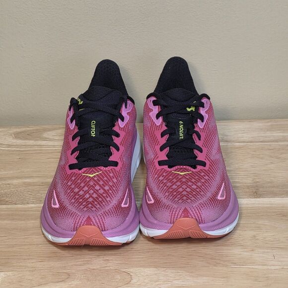 HOKA Clifton 9 Running Shoes Raspberry Strawberry 1127896 RSRW Women's Size 6.5 - Picture 2 of 8